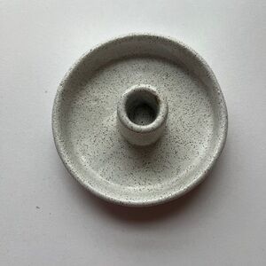 Smith & Hawken Gray Speckled Ceramic Holder